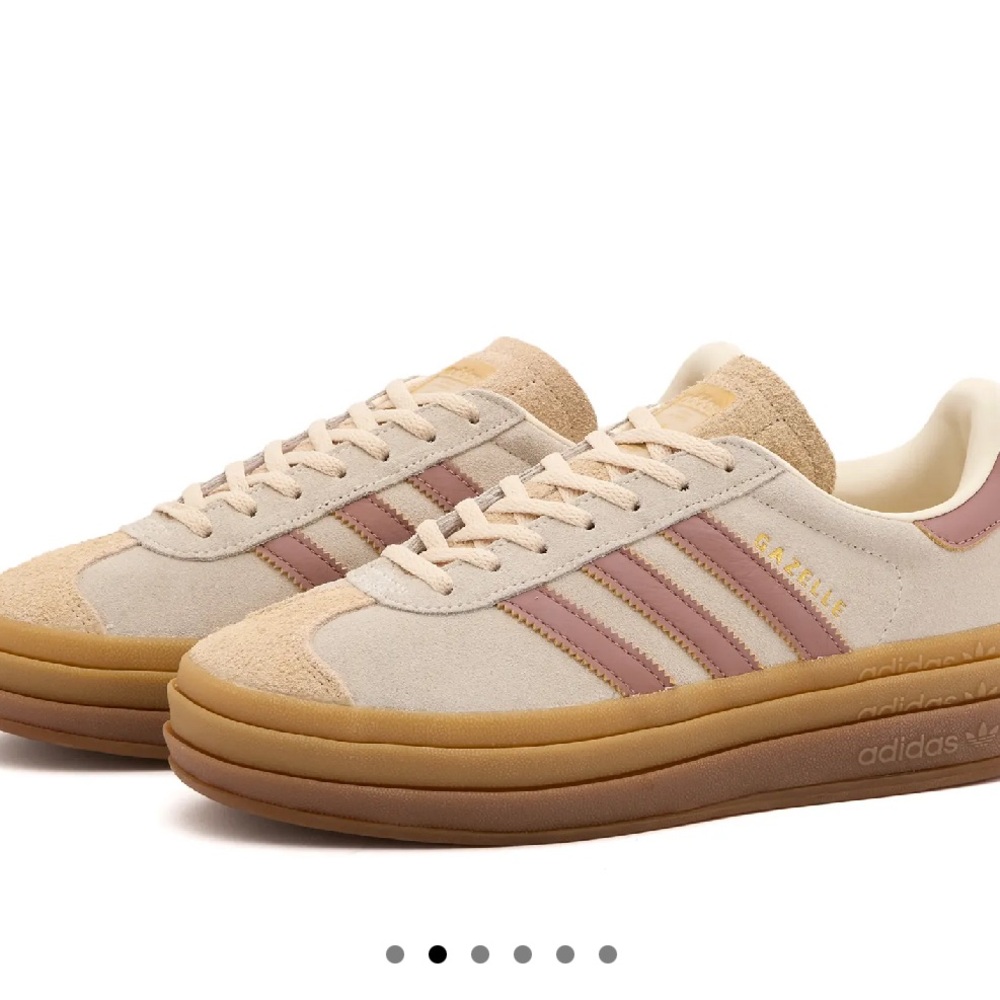 NWT and box Adidas Gazelle Bold Women’s 11 cream/clay - Picture 3 of 14